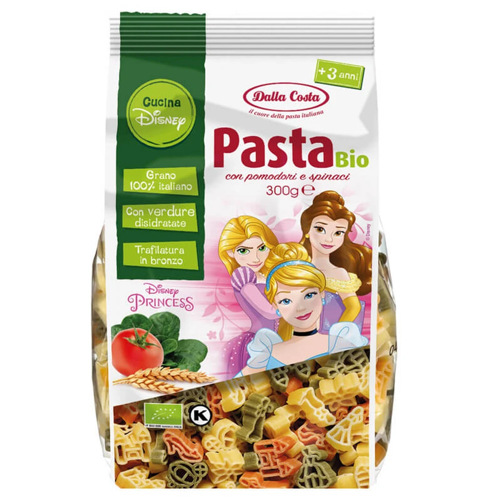 Biologische driekleurige harde tarwe pasta Princess, 300 g, Dalla Costa