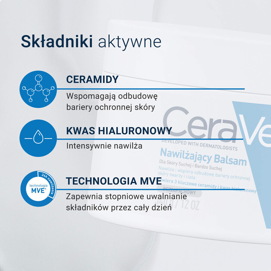 Kit CeraVe, lotion hydratante visage et corps aux céramides, peau sèche, 340 g + réserve, 454 g