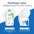 Kit CeraVe, lotion hydratante visage et corps aux céramides, peau sèche, 340 g + réserve, 454 g