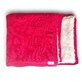 Couverture double tricot&#233;e pour b&#233;b&#233;, 80x100 cm, Framboise, Tuxi