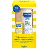 Mustela Sun Holiday Adventure set, sunscreen stick, SPF 50, 9 ml + gentle body and hair wash gel, 100 ml