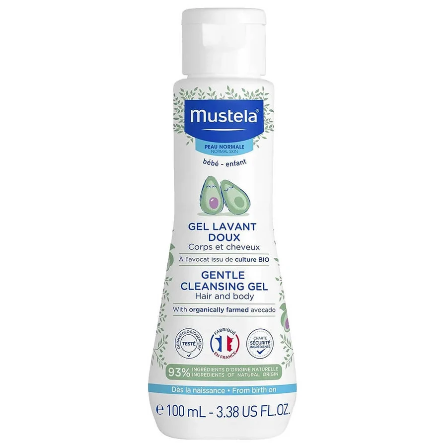 Mustela Sun Holiday Adventure set, sunscreen stick, SPF 50, 9 ml + gentle body and hair wash gel, 100 ml