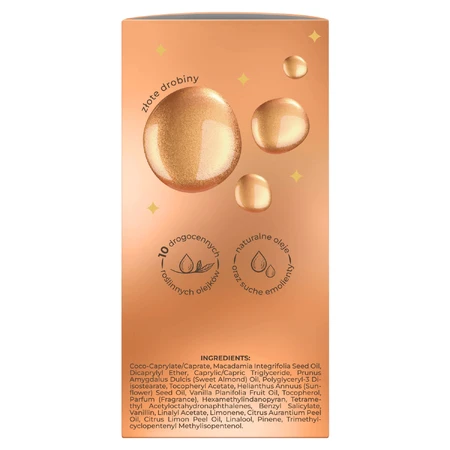 Bielenda Lumiere, aceite seco multifuncional para rostro, cuerpo y cabello con partículas de oro, 50 ml