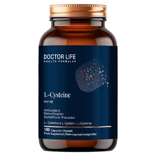 Doctor Life L-Cysteine, L-Cysteine 600 mg, 100 capsules