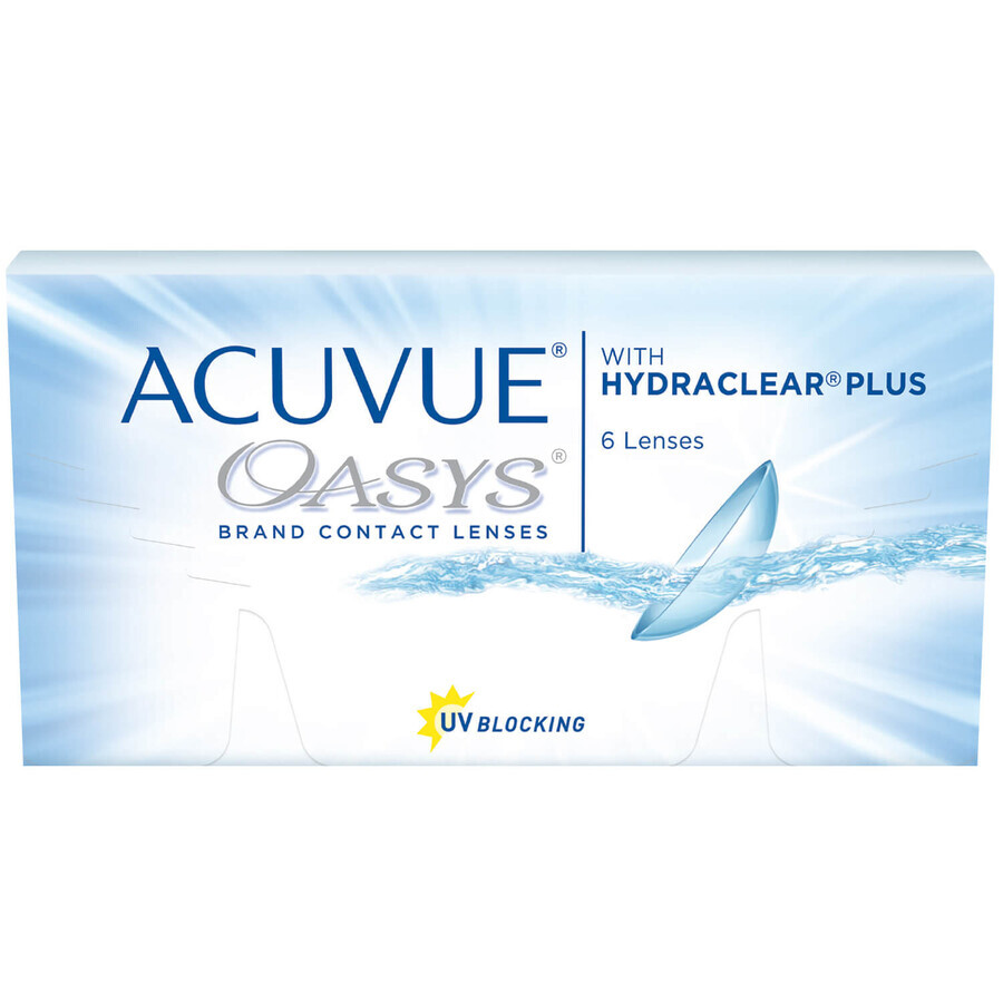 AcuvueOasys 8.4, contactlenzen, 2-week, -2,50, 6 stuks