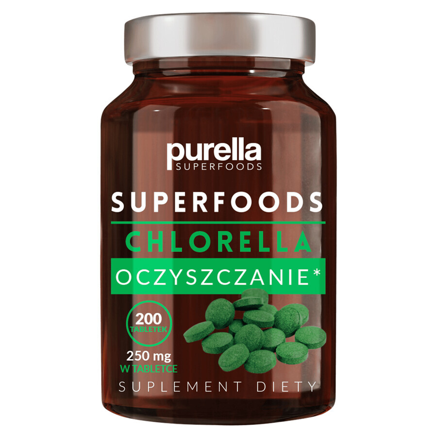 Purella Superfoods Chlorella Purification, 200 tablets