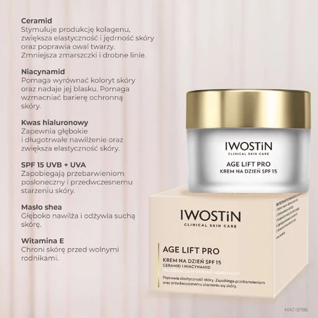 Iwostin Age Lift Pro, Tagescreme, SPF 15, 50 ml