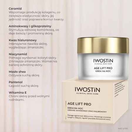 Iwostin Age Lift Pro, nachtcrème, 50 ml