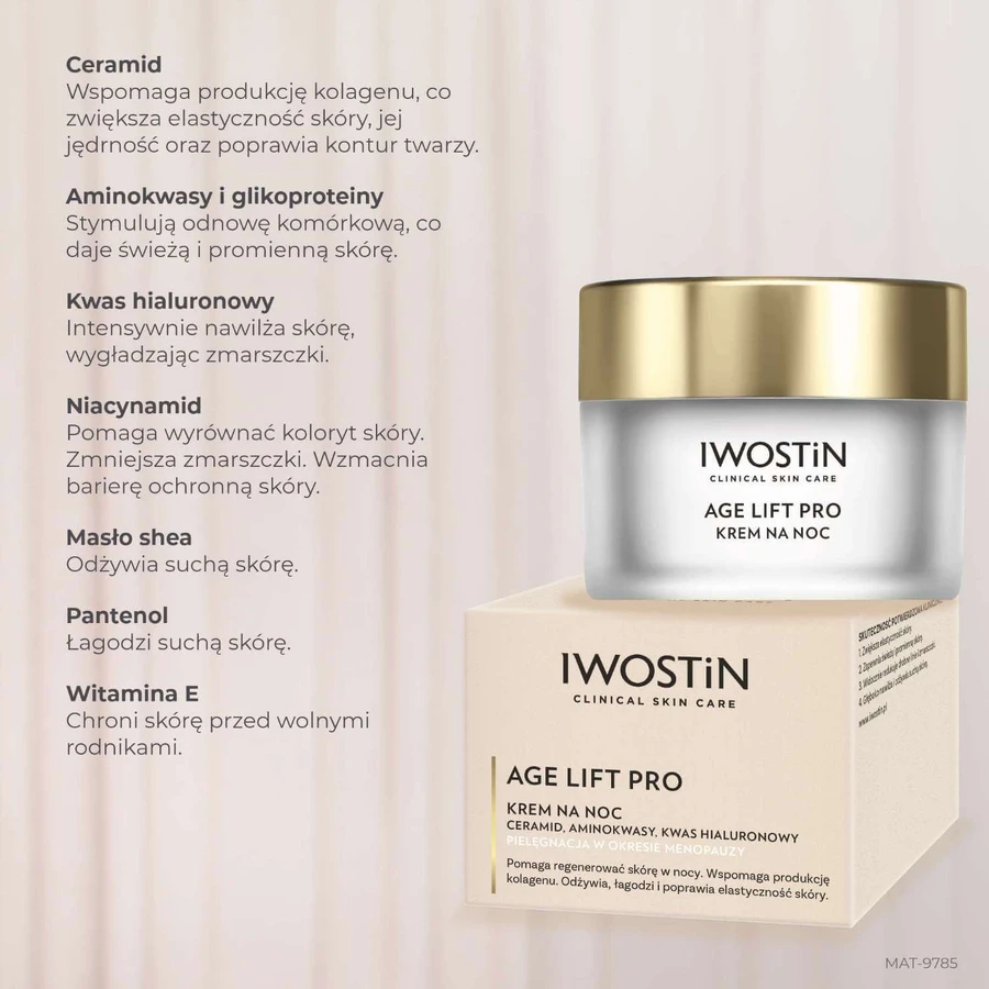 Iwostin Age Lift Pro, nachtcrème, 50 ml