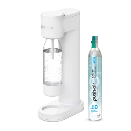 Dafi PushAir, water saturator, white + bottle, 0.7 l, 1 piece