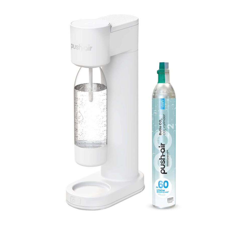 Dafi PushAir, Wasserbelüfter, weiß + Flasche, 0,7 l, 1 Stück