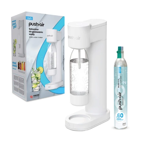 Dafi PushAir, water saturator, white + bottle, 0.7 l, 1 piece