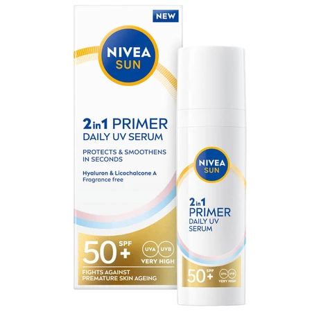 Nivea Sun Primer Daily UV, 2-in-1 gezichtsserum, SPF 50+, 30 ml