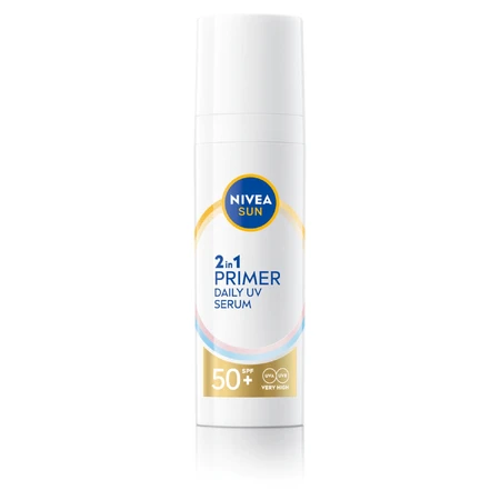 Nivea Sun Primer Daily UV, 2-in-1 gezichtsserum, SPF 50+, 30 ml