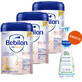 Bebilon Profutura DuoBiotik 2, follow-on milk, after 6 months, 3 x 800 g + Mustela Bebe Enfant Hydra Bebe, body milk, 300 ml free of charge