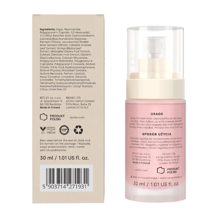 Resibo All I Mist, Antioxidantien-Aufhellungsnebel, 30 ml