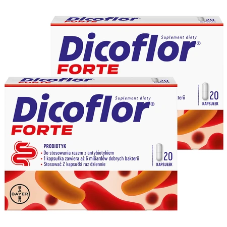 Dicoflor Forte Set (früher Dicoflor 6), für Kinder ab 3 Jahren und Erwachsene, 2 x 20 Kapseln