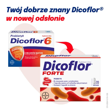 Dicoflor Forte Set (früher Dicoflor 6), für Kinder ab 3 Jahren und Erwachsene, 2 x 20 Kapseln