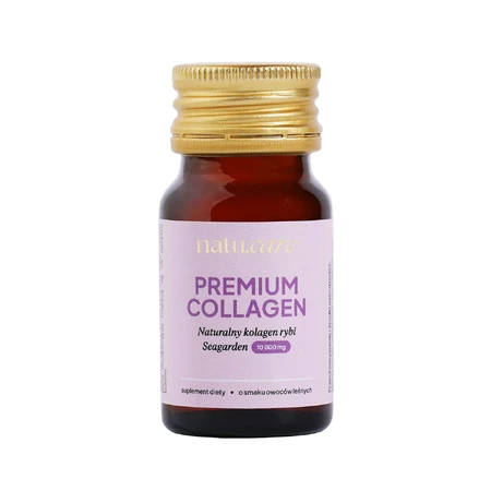 Natu.Care Premium Collagen Shot 10000 mg, goût fruits des bois, 30 ml x 15 pièces