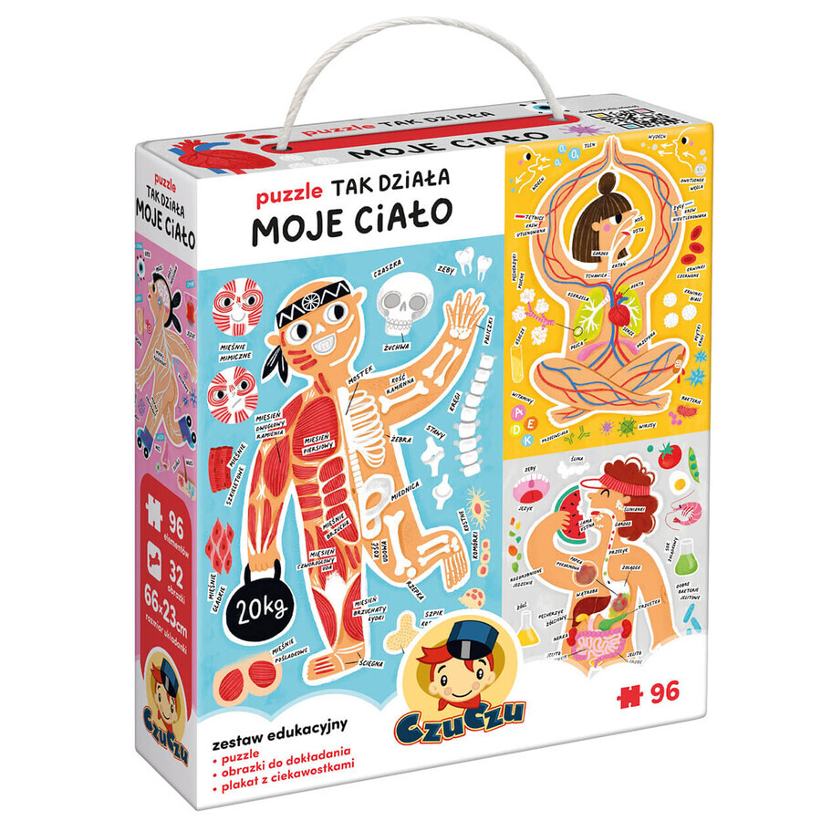 CzuCzu This is how my body works, puzzle for children, from 5 years old, 128 elements