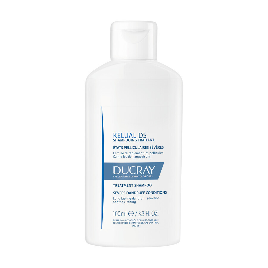 Set Ducray Elution, șampon delicat pentru a restabili echilibrul scalpului, 400 ml + șampon anti-mătreață, condiții severe de mătreață, 100 ml