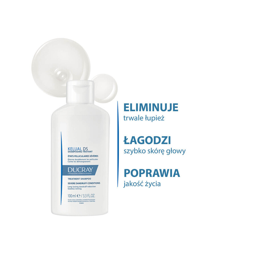 Set Ducray Elution, șampon delicat pentru a restabili echilibrul scalpului, 400 ml + șampon anti-mătreață, condiții severe de mătreață, 100 ml
