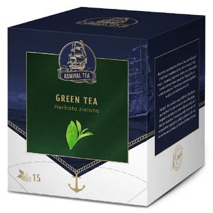 Admiral Tea Green, té exprés, 2 g x 15 bolsitas