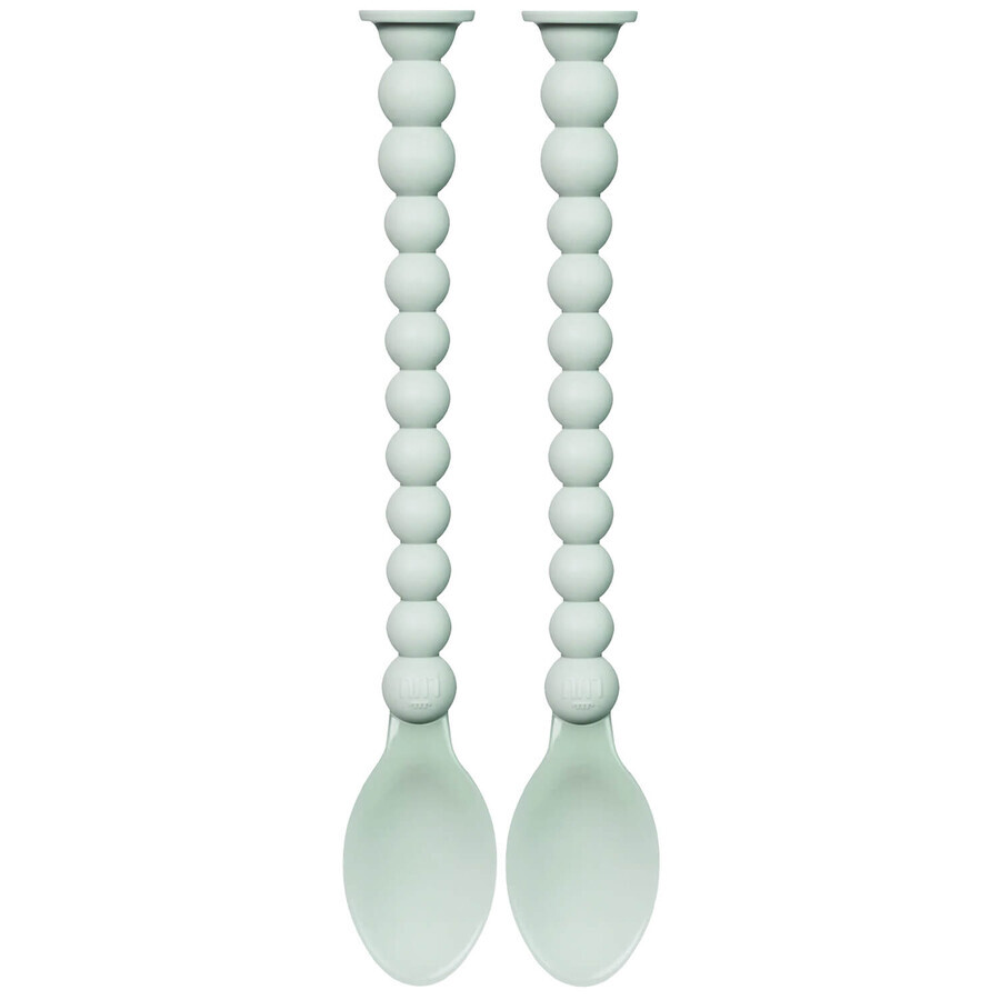 Luu Kids, set of feeding spoons, Frozen Sage, from 6 months, 2 pieces