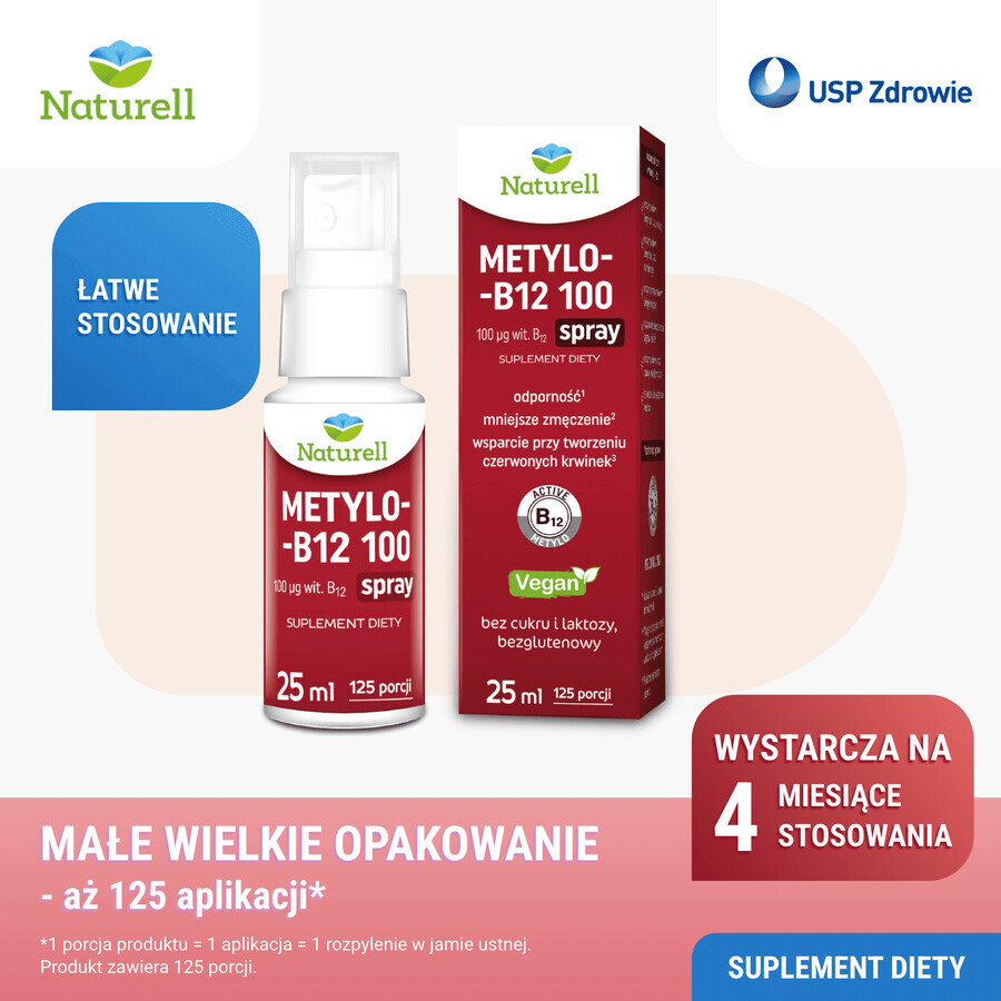Naturell Methyl B12 100, spray, 25 ml