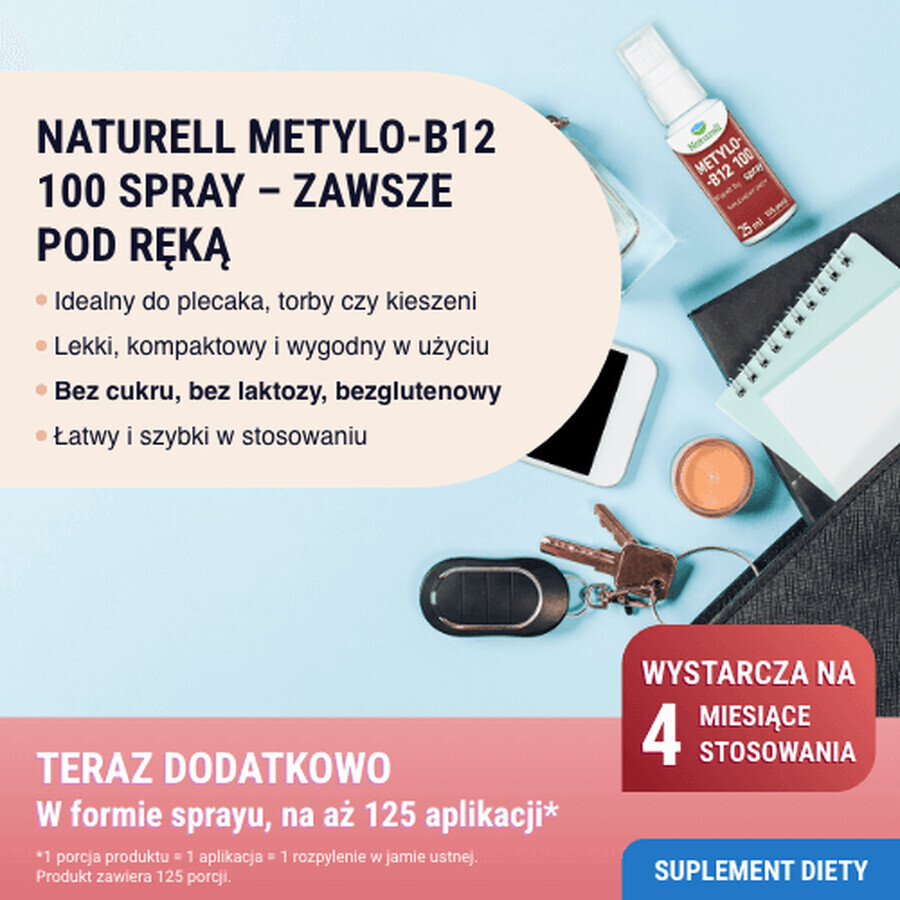 Naturell Methyl B12 100, spray, 25 ml