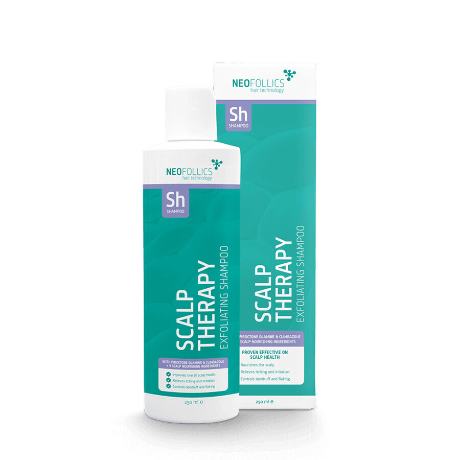Kit Neofollics Scalp Therapy, gommage trichologique, 90 ml + masque hydratant du cuir chevelu, 175 ml + shampoing exfoliant du cuir chevelu, 250 ml pour 1 penny