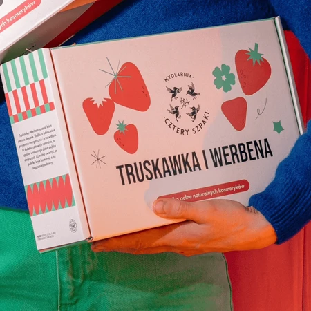 Four Spikes Strawberry and Verbena Set, Flüssigseife, 500 ml + Massageöl, 100 ml