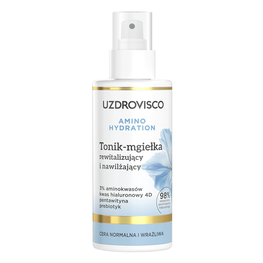 Uzdrovisco Amino Hydration, belebendes und feuchtigkeitsspendendes Tonic-Mist, 150 ml