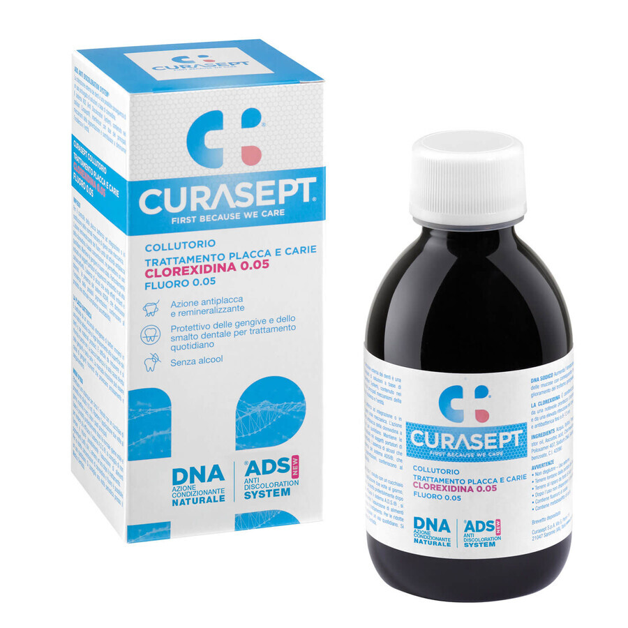 Curasept ADS DNA 205, mouthwash with chlorhexidine 0.05%, 200 ml