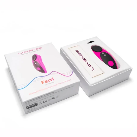 Lovense Ferri, vibrador lencero controlado por app, rosa