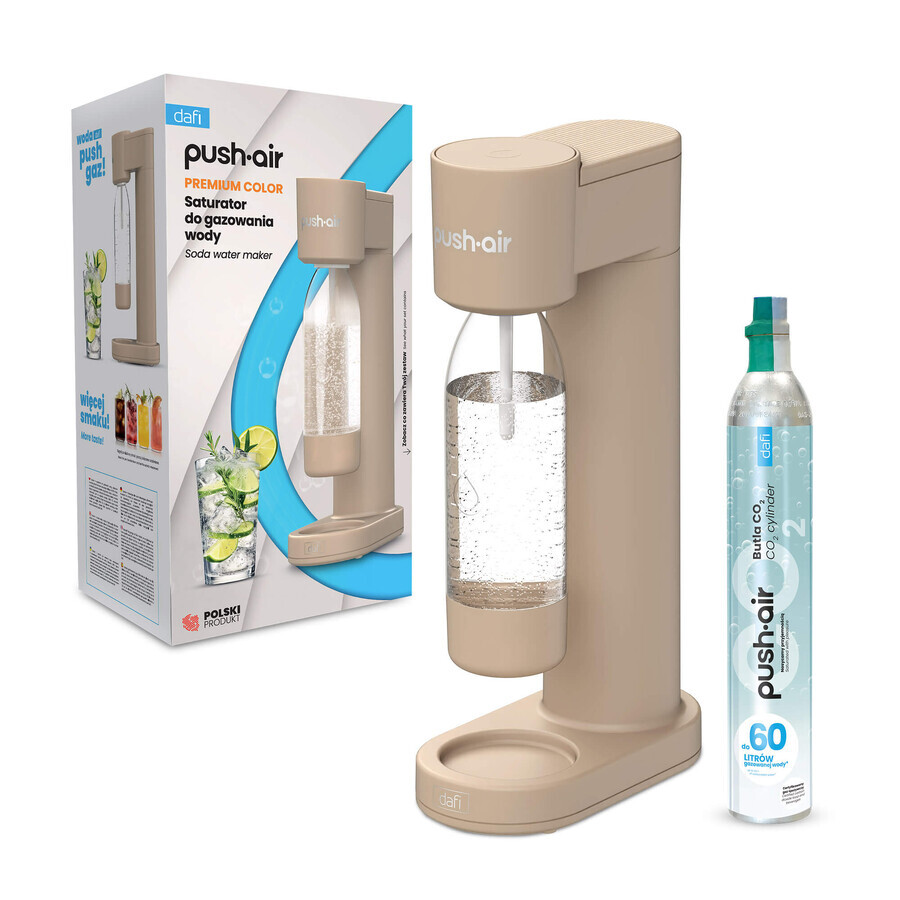 Dafi PushAir, Wassersättiger, Cappuccino + Flasche, 0,7 l, 1 Stück