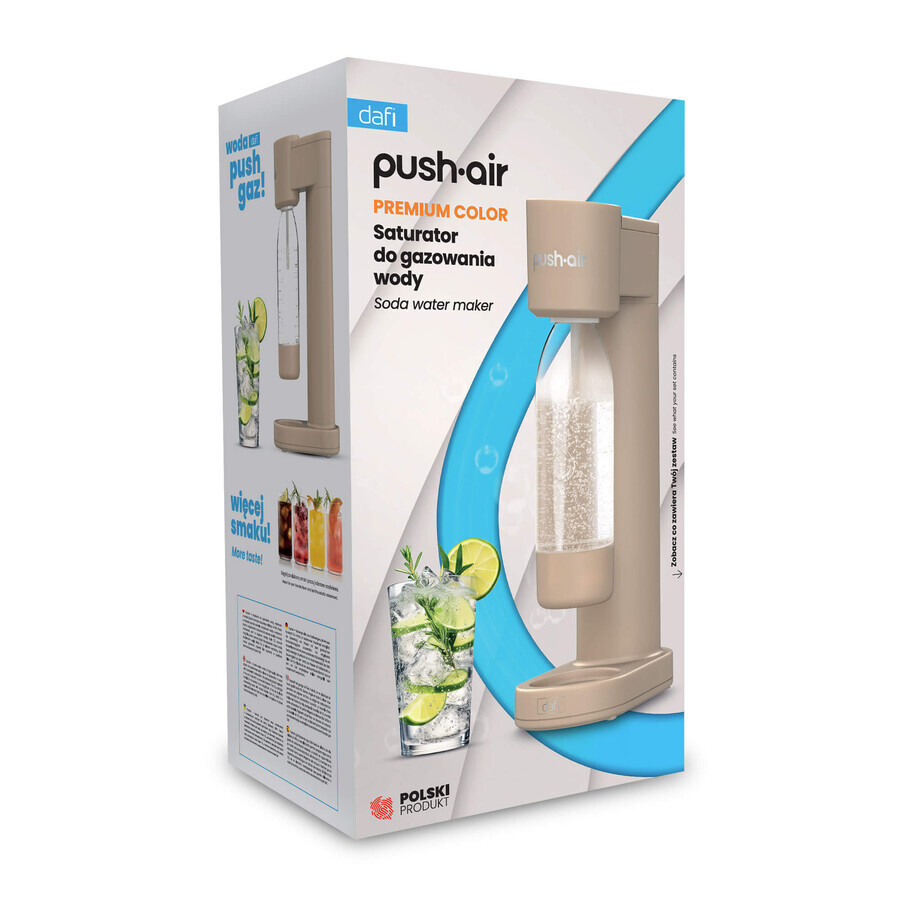 Dafi PushAir, Wassersättiger, Cappuccino + Flasche, 0,7 l, 1 Stück