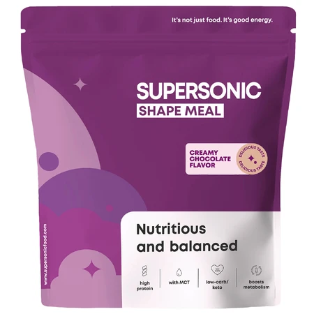 Supersonic Shape Meal, sabor chocolate cremoso, 780 g