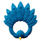 Natruba, natural rubber teether, peacock blue, from birth, 1 piece