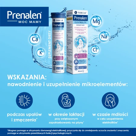 Prenalen Elektrolity, zuckerfrei, 20 Brausetabletten
