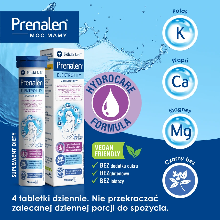 Prenalen Elektrolity, zuckerfrei, 20 Brausetabletten