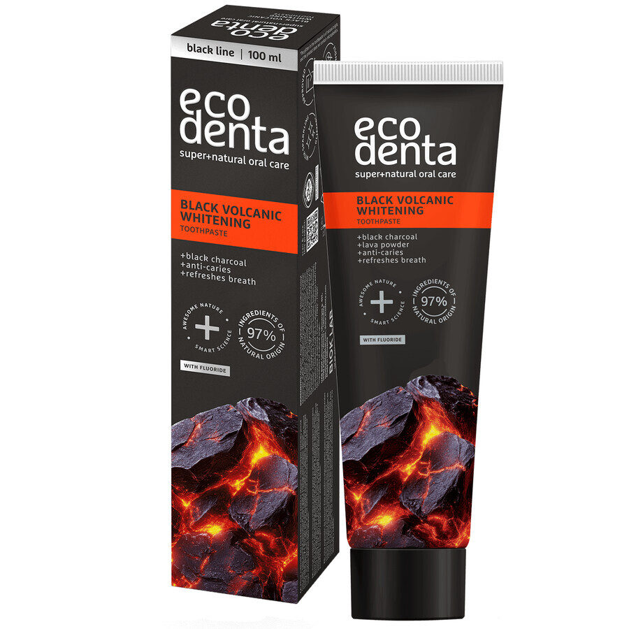 Ecodenta, aufhellende Zahnpasta mit vulkanischen Mineralien, 100 ml