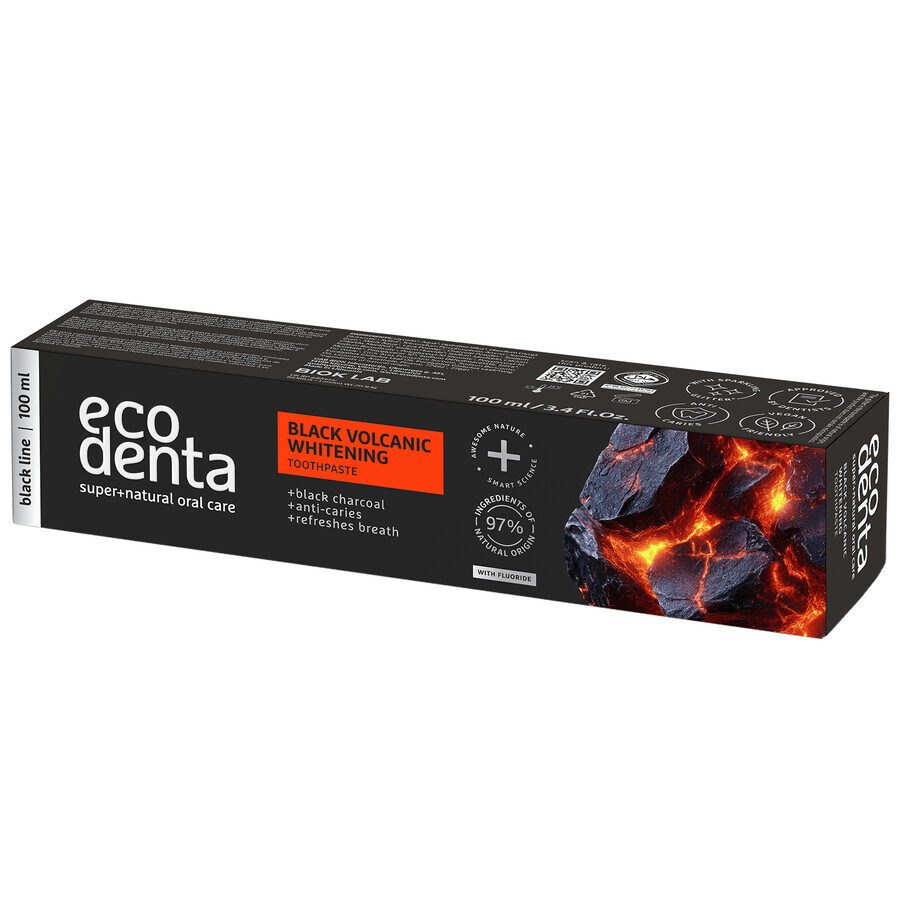 Ecodenta, aufhellende Zahnpasta mit vulkanischen Mineralien, 100 ml