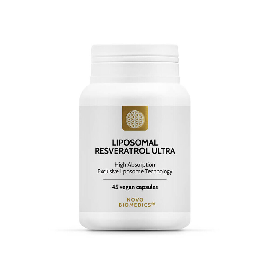 Liposomale Resveratrol Ultra, 45 capsules, Novo Biomedics