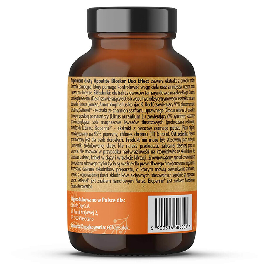 Simple Day Appetite Blocker Duo Effect, 60 capsule