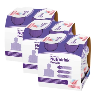 Nutridrink Protein-Kit, Nährstoffzubereitung, Geschmack: knackige rote Früchte, 12 x 125 ml