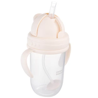 Canpol Bebés, vaso gotero con tubo y pesa, crema, 56/623, a partir de 6 meses, 270 ml