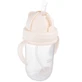 Canpol Babies, dripless cup with tube and weight, cream, 56/623, from 6 months, 270 ml