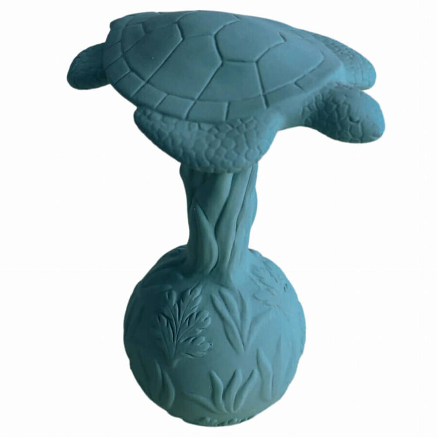 Natruba, natural rubber teether with rattle, turtle, from birth, 1 piece