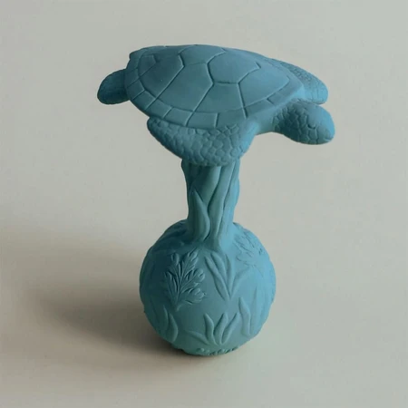 Natruba, natural rubber teether with rattle, turtle, from birth, 1 piece